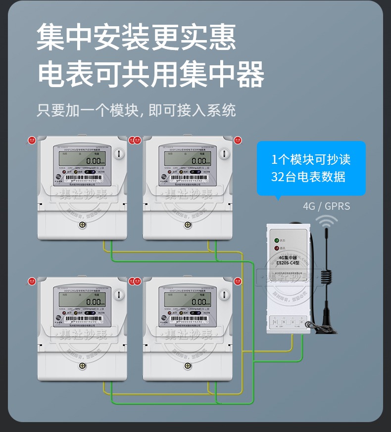 单相远程抄表电表 杭州炬华DDSF1296a 小区用电预付费系统